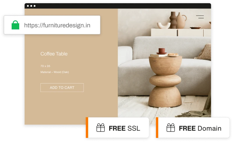 Enjoy free perks for your website