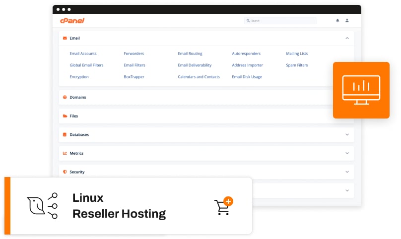 Leverage easy hosting management with cPanel/WHM